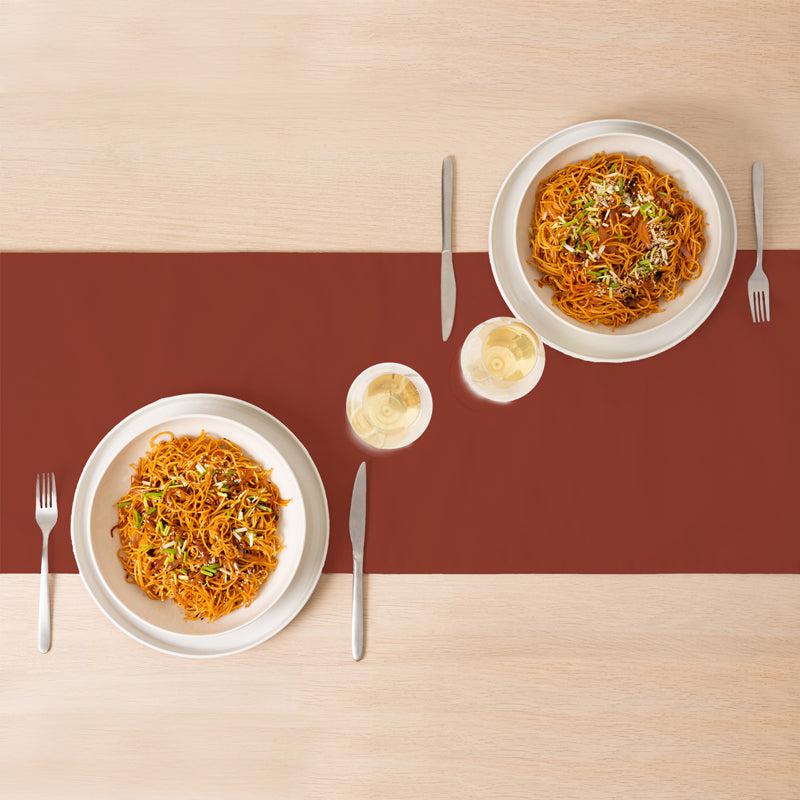 

Frida Table Runner - Terracotta Brown