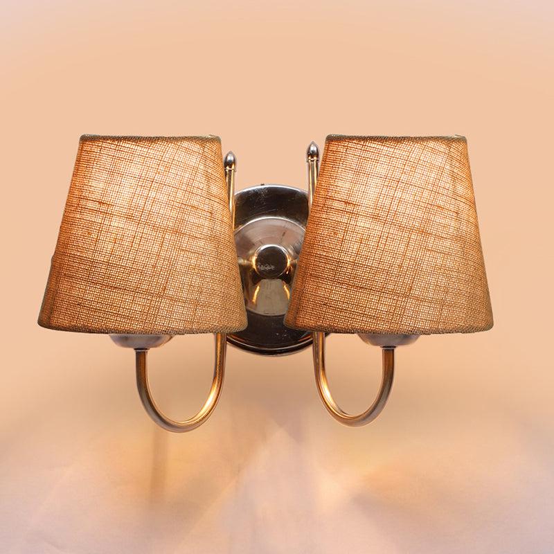 Buy Veda Duo Conical Wall Lamp - Beige Wall Lamp from Vaaree