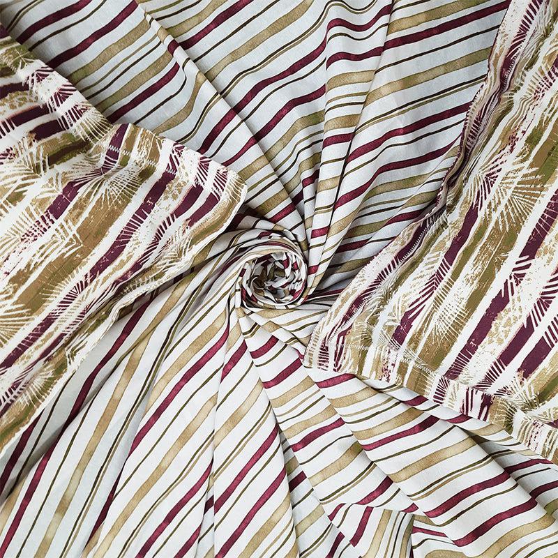 Buy Niko Stripes Bedsheet Bedsheets from Vaaree
