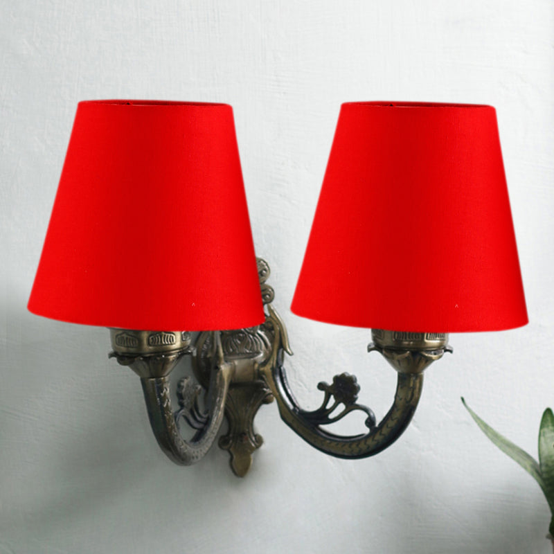Buy Vintage Conical Duo Wall Lamp - Red Wall Lamp from Vaaree