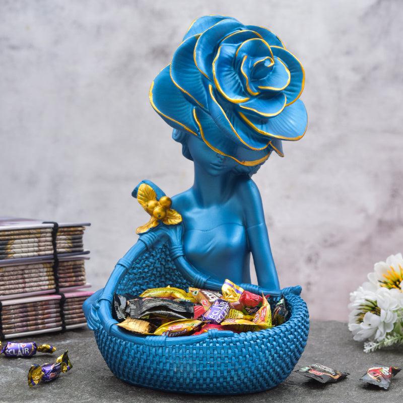 Buy Lady Elegance Showpiece - Blue Showpieces from Vaaree
