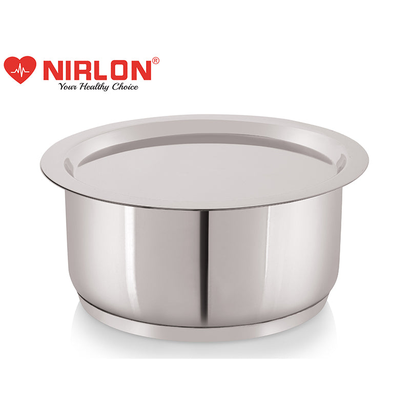 Buy Nirlon Steel Pro Pateela With Lid - 1000 ML/6 Inches Pateela from Vaaree