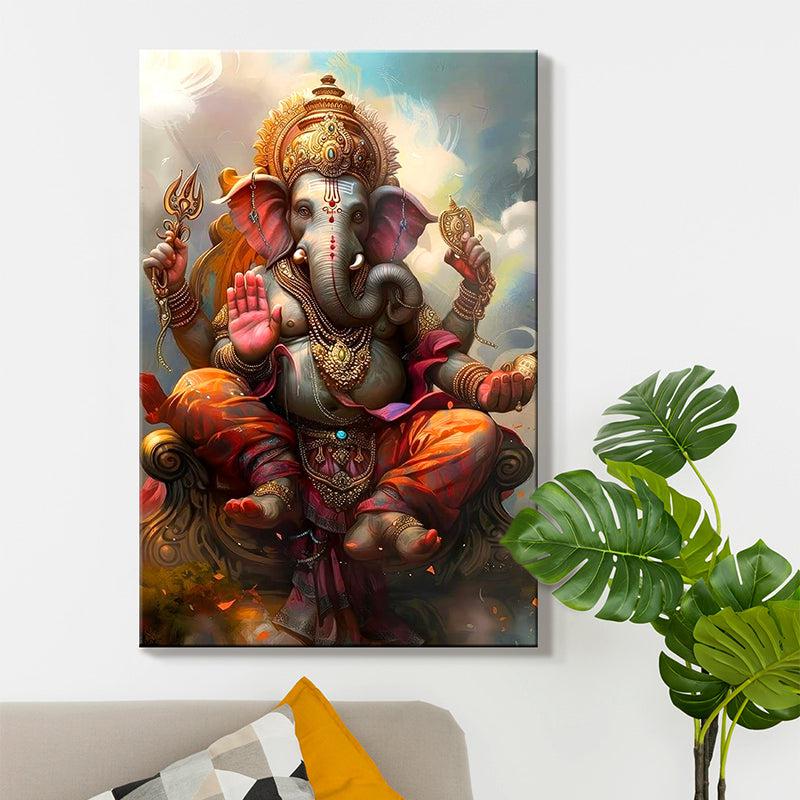 Buy Lord Of Wisdom Wall Painting Wall Art & Paintings from Vaaree