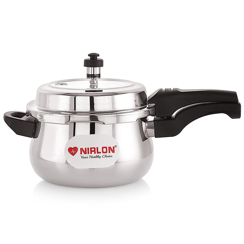 Buy Nirlon Steel Pressure Cooker - 3000 ML/ 8 Inches Pressure Cooker from Vaaree