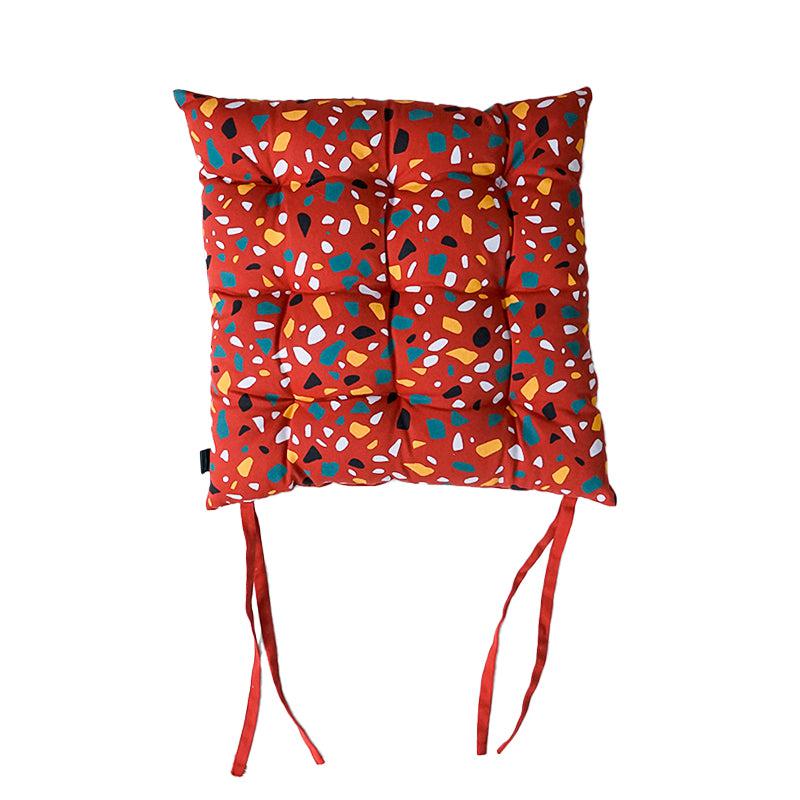 Buy Narnia Chair Pad (Red) - Set Of Four Chair Pad from Vaaree