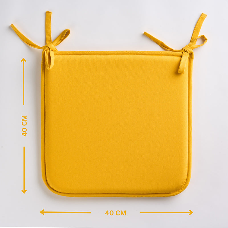 Buy Easesit Foam Chair Pad (Yellow) - Set Of Four Chair Pad from Vaaree