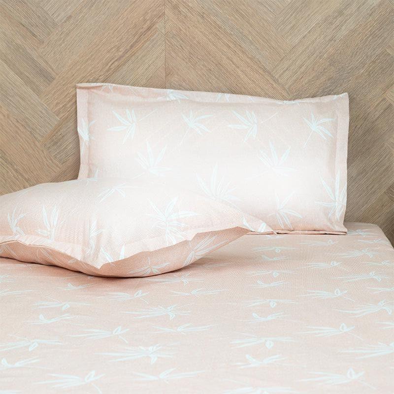 Buy Neinia Printed Reversible Bedsheet - Grey & Peach Bedsheets from Vaaree