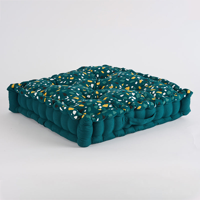 Buy Narnia Floor Cushion (Turquoise) - Set Of Four Floor Cushions from Vaaree