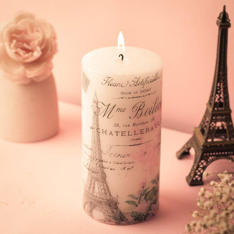 

Paris Wonder Unscented Pillar Candle, White