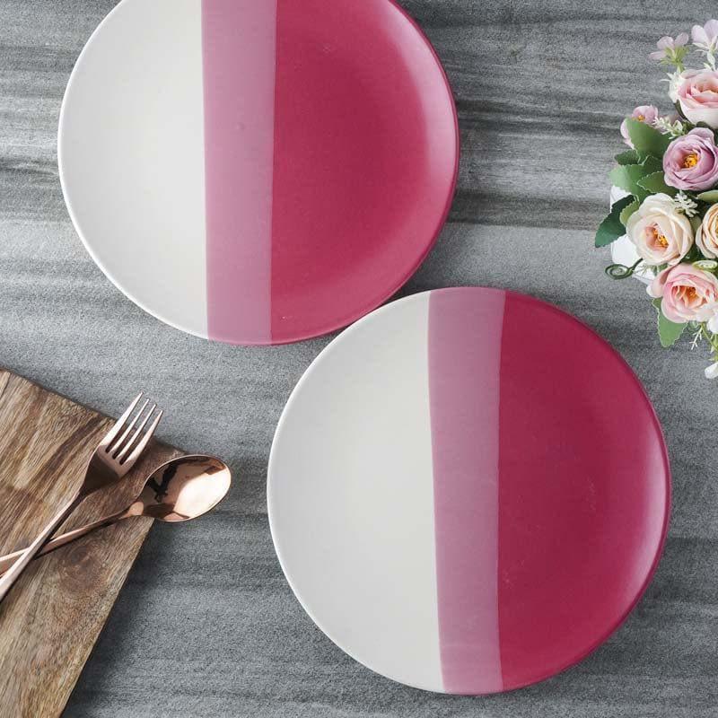 Buy Ombre Rose Dinner Plate - Set Of Two Dinner Plate from Vaaree