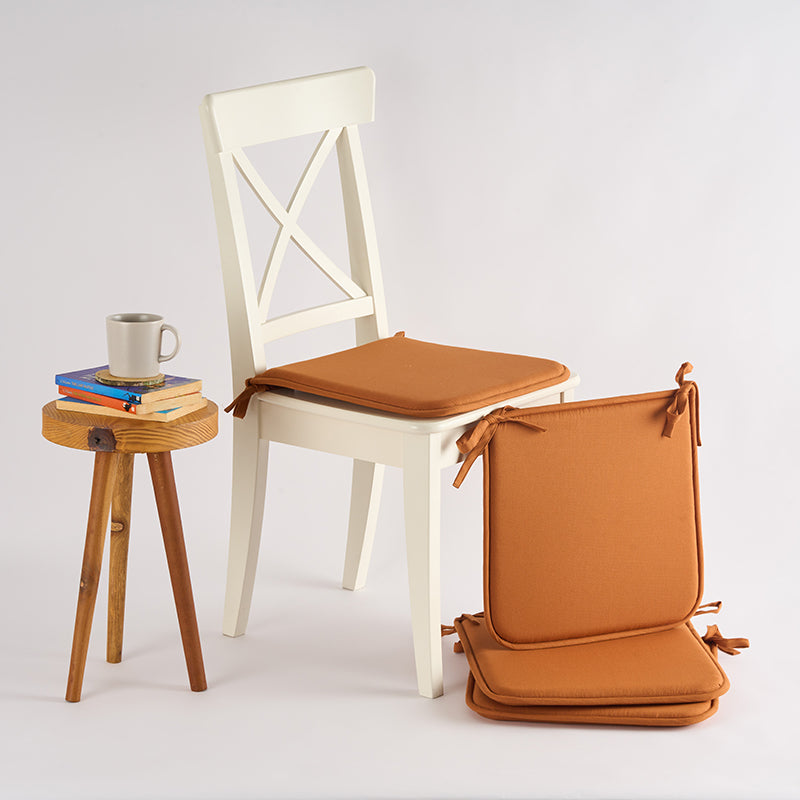 Buy Easesit Foam Chair Pad (Brown) - Set Of Four Chair Pad from Vaaree