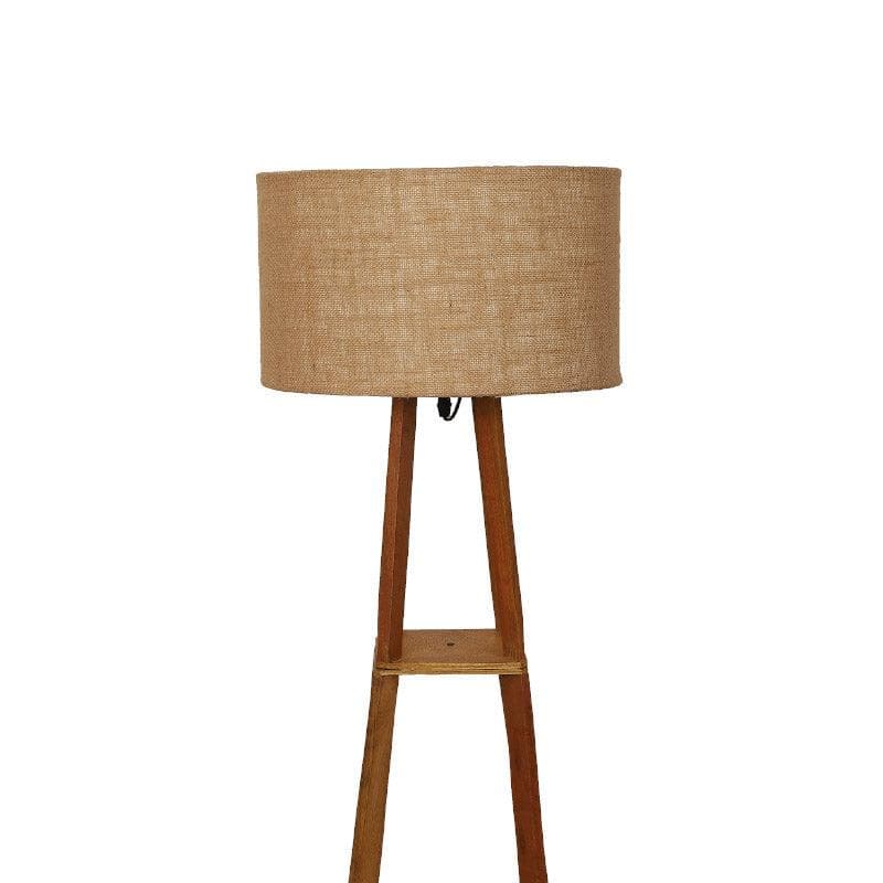 Buy Blace Netima Floor Lamp With Shelf - Buff Floor Lamp from Vaaree