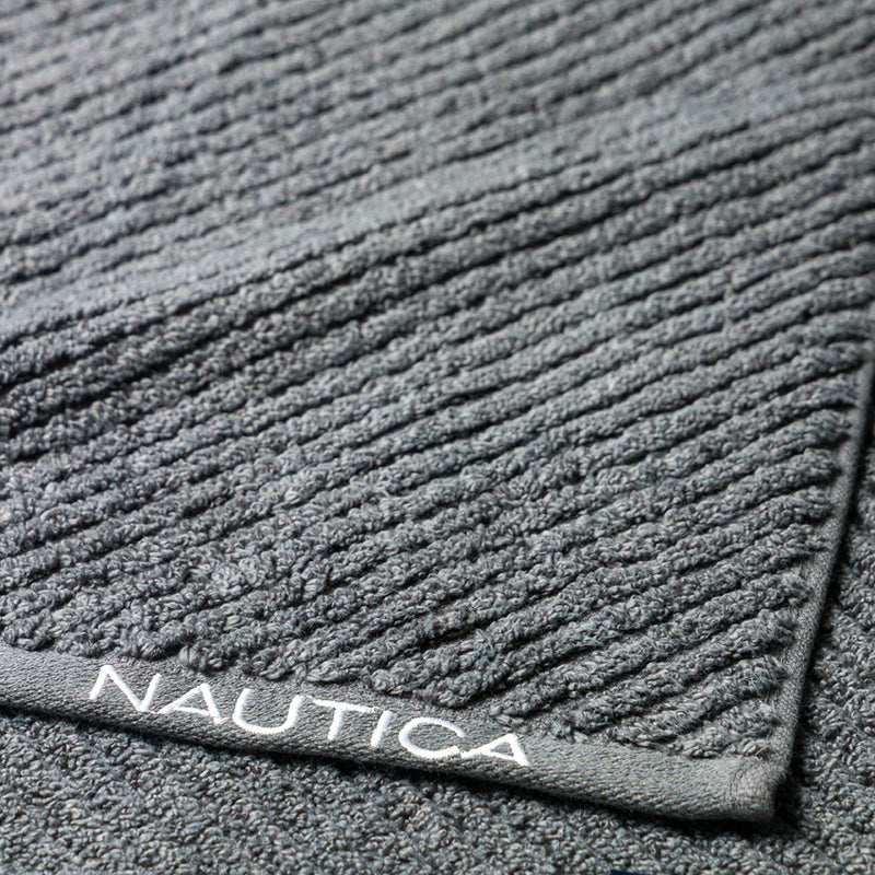 Buy Nautica Riviera Soft Cotton Towel Set (Dark Grey & Navy Blue) - Set Of Fourteen Towel Sets from Vaaree