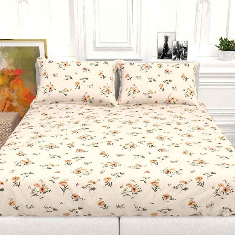 Buy Canterbury Blooms Floral Bedsheet Bedsheets from Vaaree