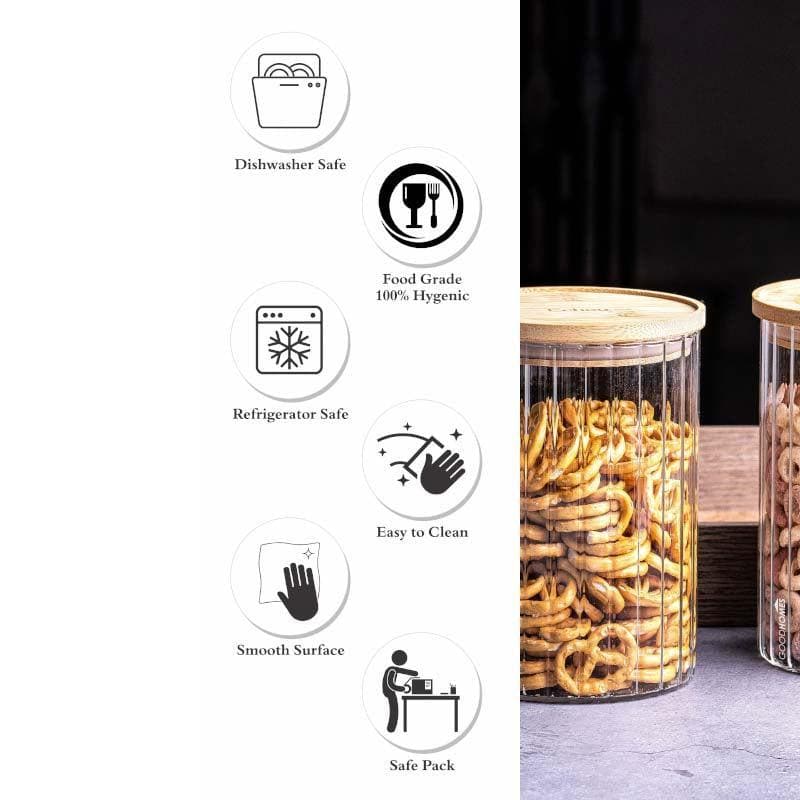 Buy Sefona Storage Jar (1050 ML) - Set Of Two Jar from Vaaree