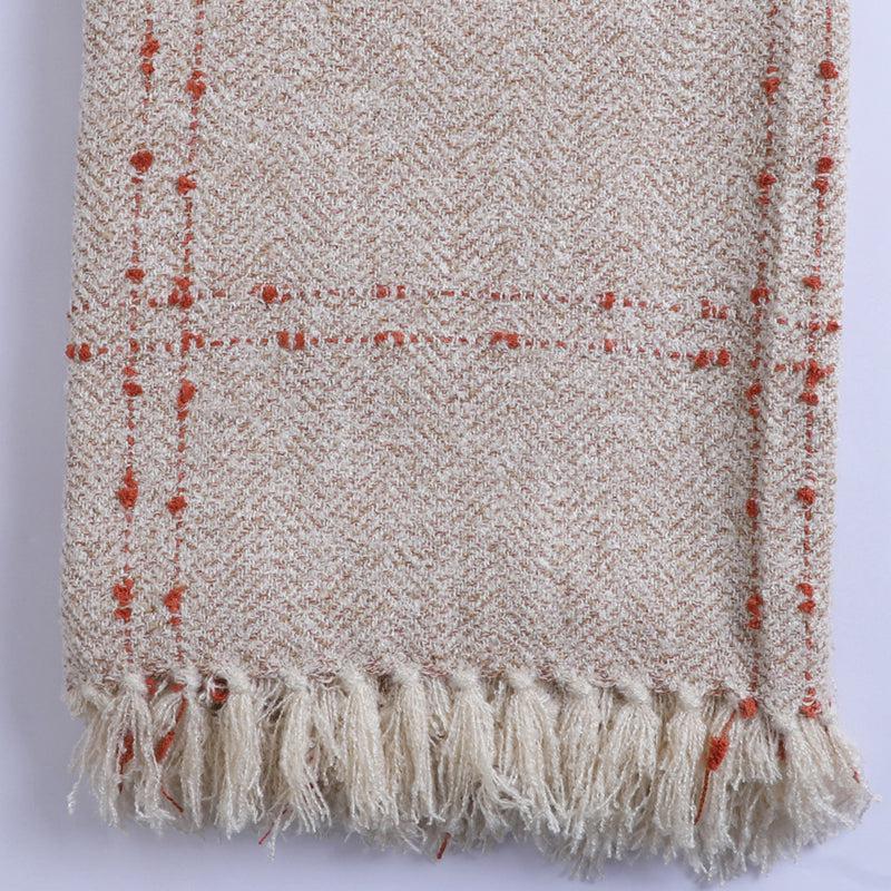 Buy Dotline Grid Knitted Cotton Throw Throws from Vaaree
