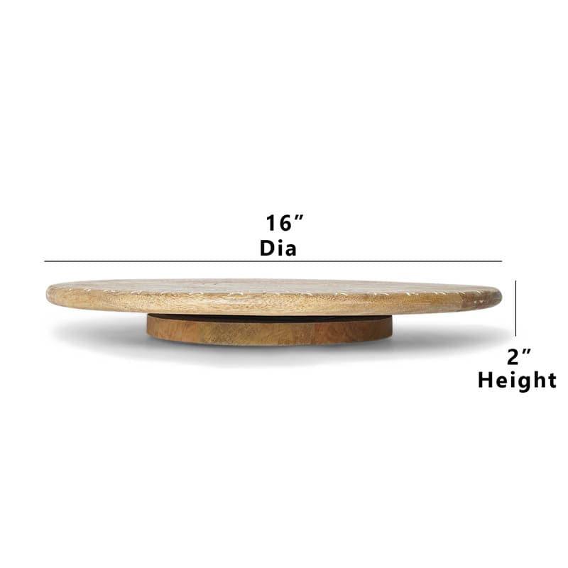 Buy Rustic Realm Lazy Susan Platter from Vaaree