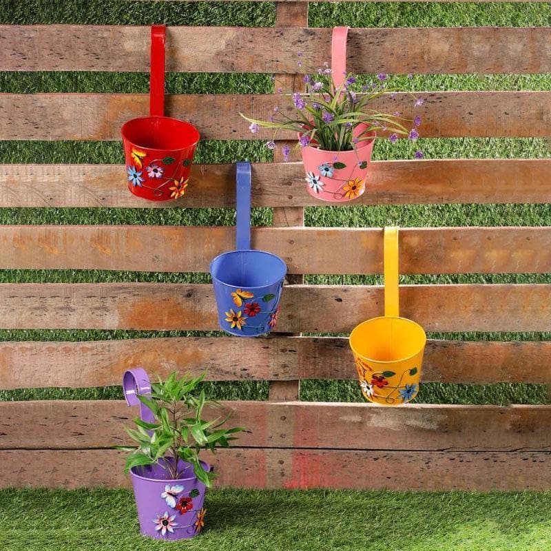

Blossomy Hanging Planter - Set Of Five, Multicolor
