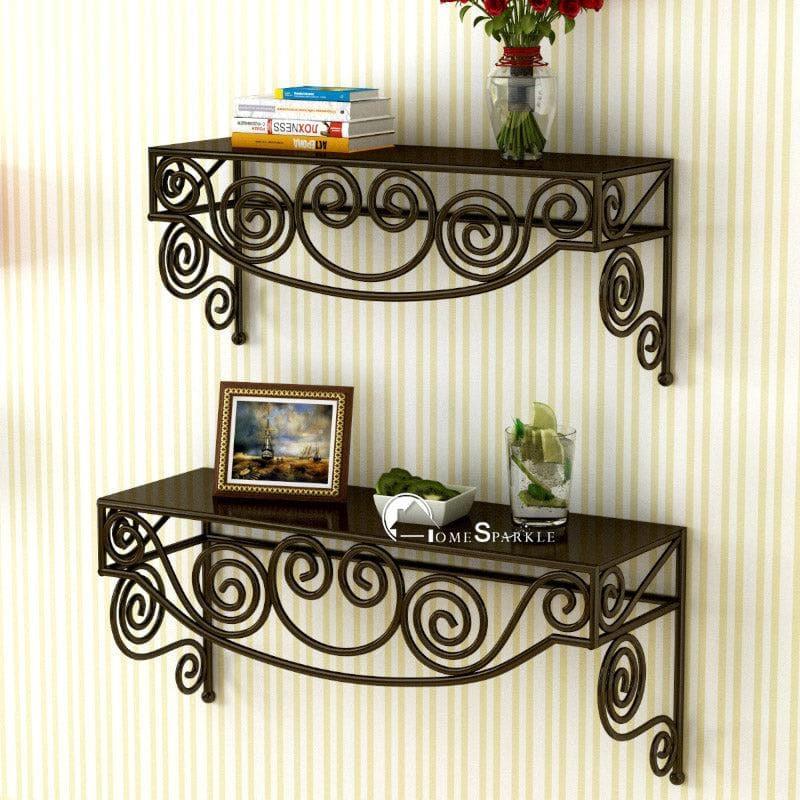 Buy Retro Realm wall Shelf - Set Of Two Shelves from Vaaree