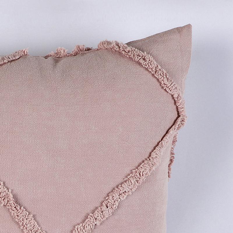Buy Anuket Tufted Cotton Cushion Cover (Dusty Pink) - Set Of Two Cushion Covers from Vaaree