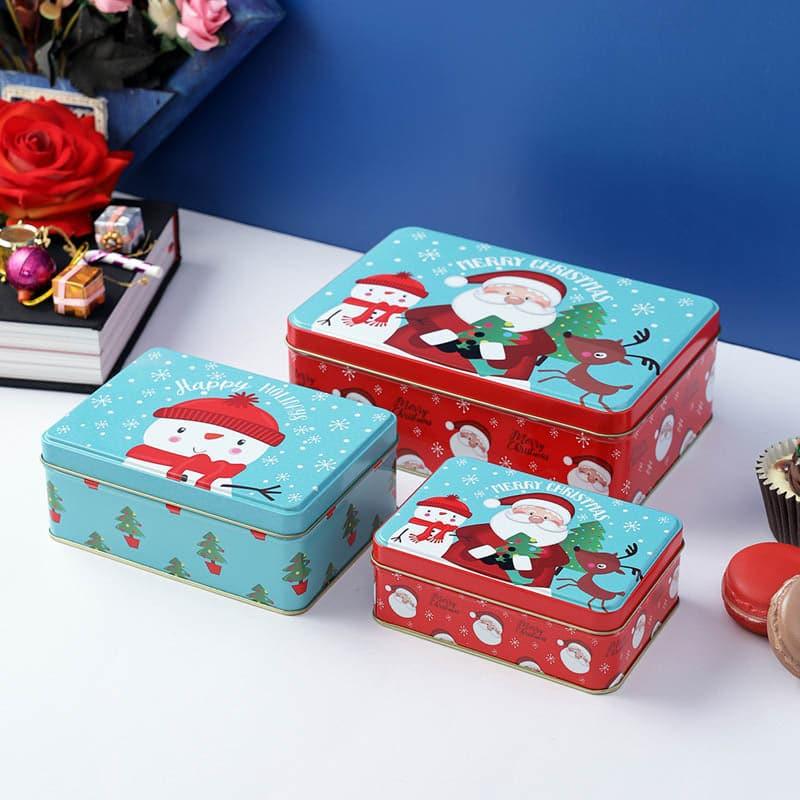 

Snowman Buddie Storage Box - Set Of Three, Blue