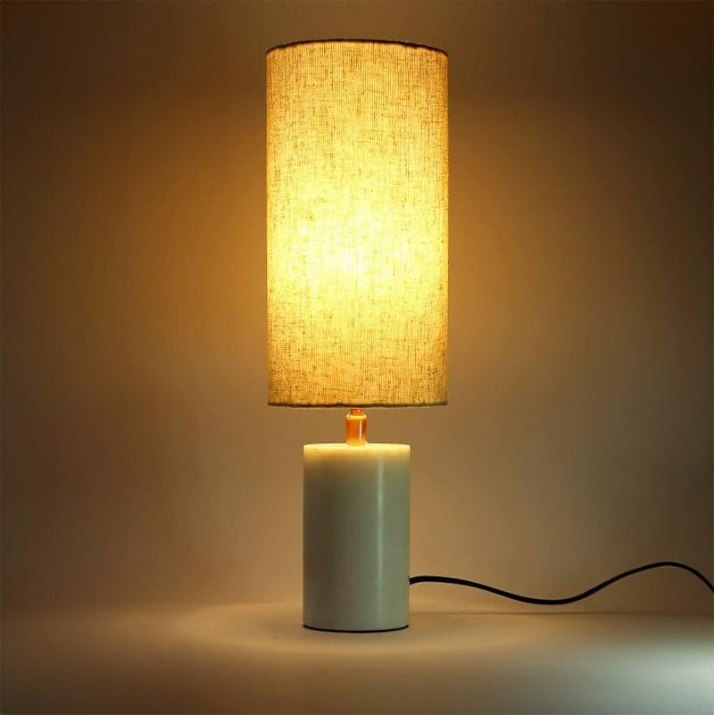 Buy Cia Cylindrical Marble Table Lamp Table Lamp from Vaaree