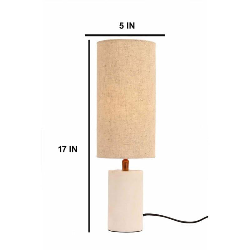 Buy Cia Cylindrical Marble Table Lamp Table Lamp from Vaaree