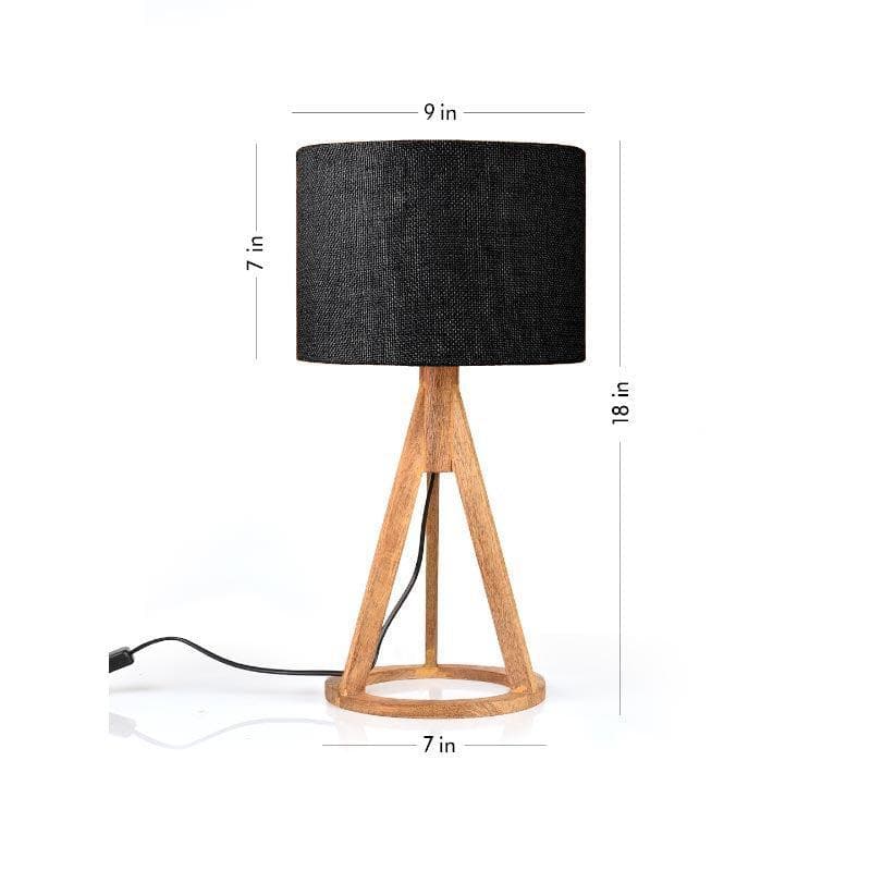 Buy Classy With Twist Table Lamp - Black Table Lamp from Vaaree