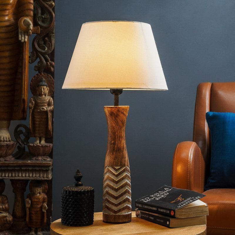 

Cloud Clear Zephyral Table Lamp, White;brown