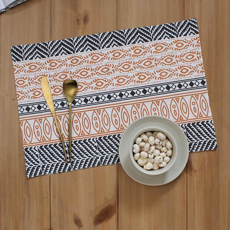 

Nakshi Placemat (Orange) - Set Of Four