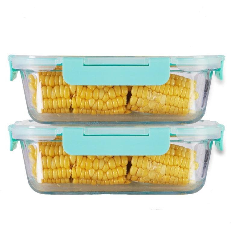 Buy Crusade Rectangle Glass Container - 1040 ML Tiffin Box & Storage Box from Vaaree