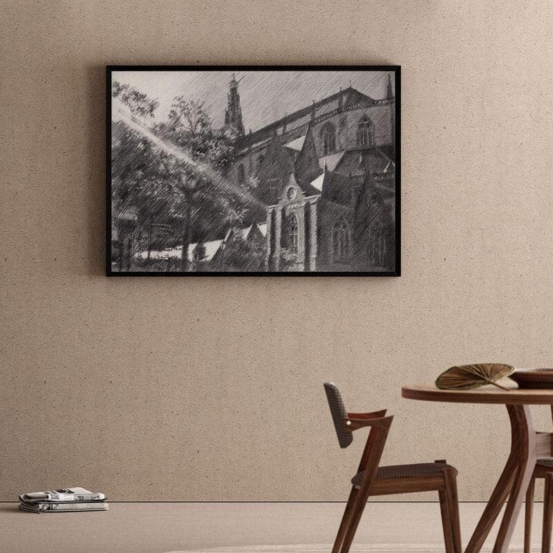 

St.Bavo in Haarlem - Black Frame, Black;grey