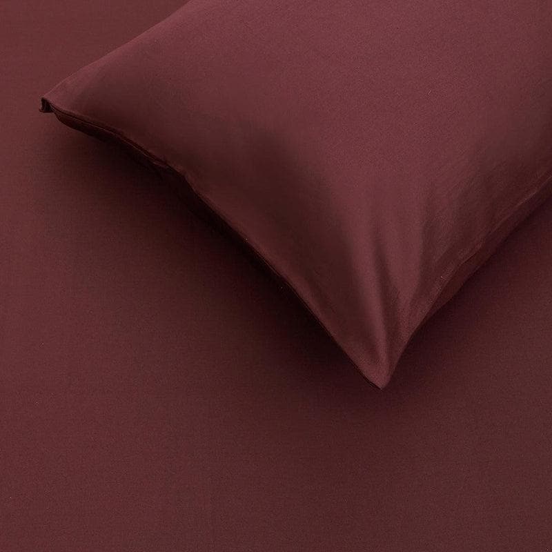 Classic Solid Bedsheet (Maroon) – Vaaree