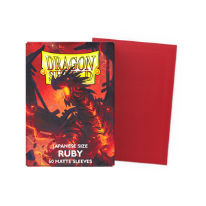 Dragon Shield Matte Japanese Sleeves - Ruby (60-Pack) - Revolution Cards