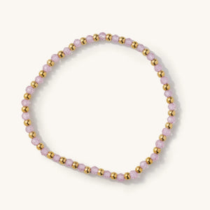 Nikki Smith - Pink Crystal Bracelet - Sage and Co.  
