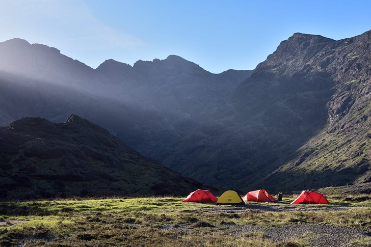 Camp site at the head of Loch Coruisk on the first attempt at Moonrise Kingdom. © Ray Wood
