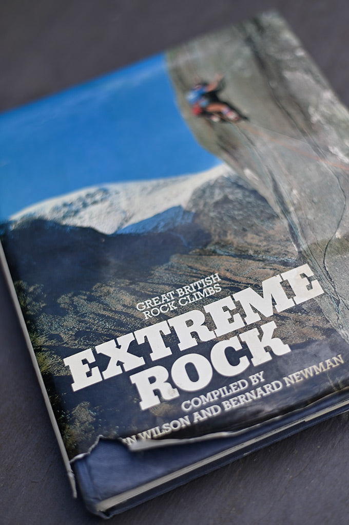 McHaffie's well thumbed copy of the venerable Extreme Rock. © Ray Wood