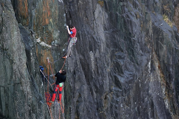 Pete and Caff on the third pitch of Coeur de Lion. © Ray Wood