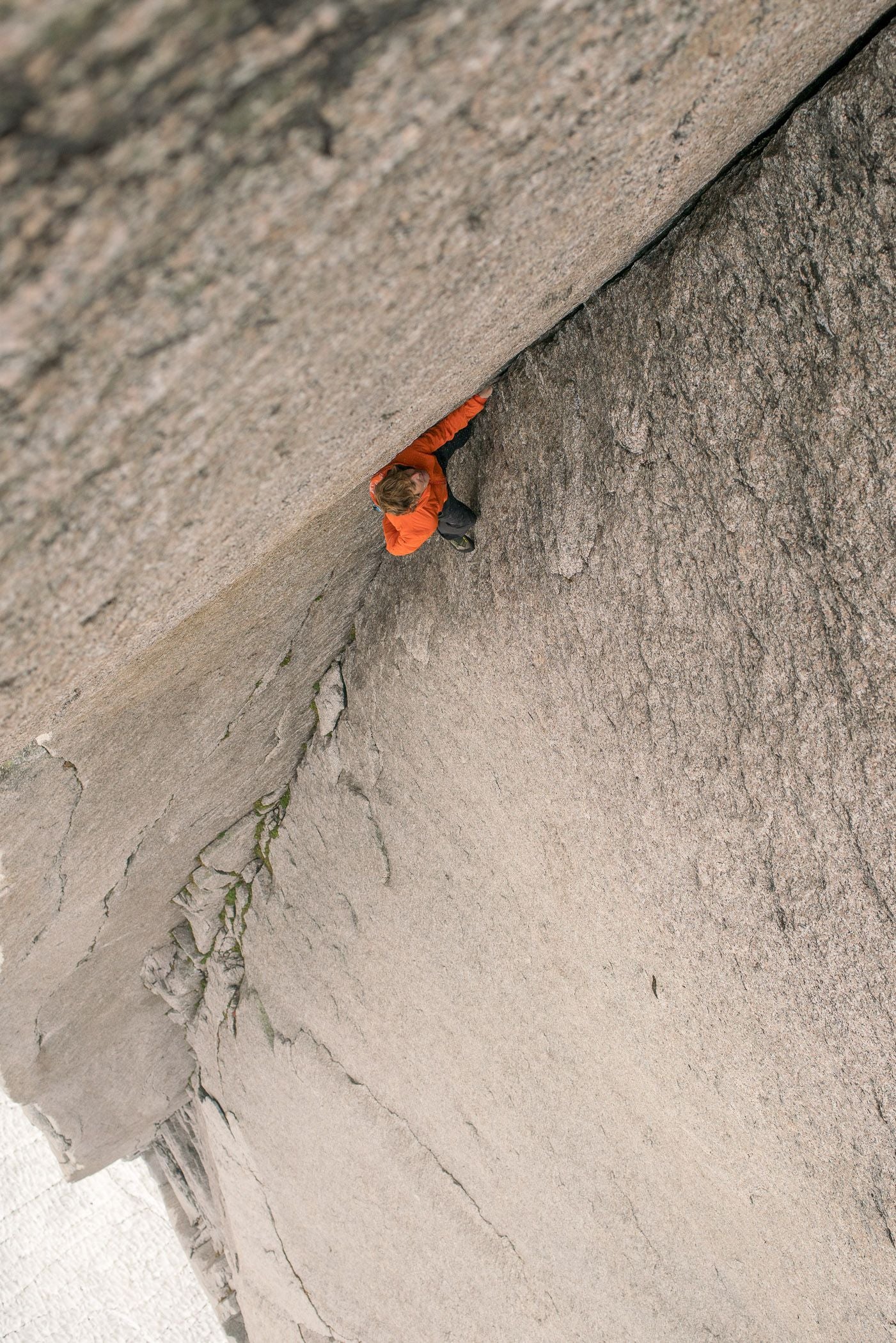 Will soloing the Beckey-Mather (5.12-) on the East Face of Snowpatch Spire in the Bugaboos, British Columbia © Kieran Brownie