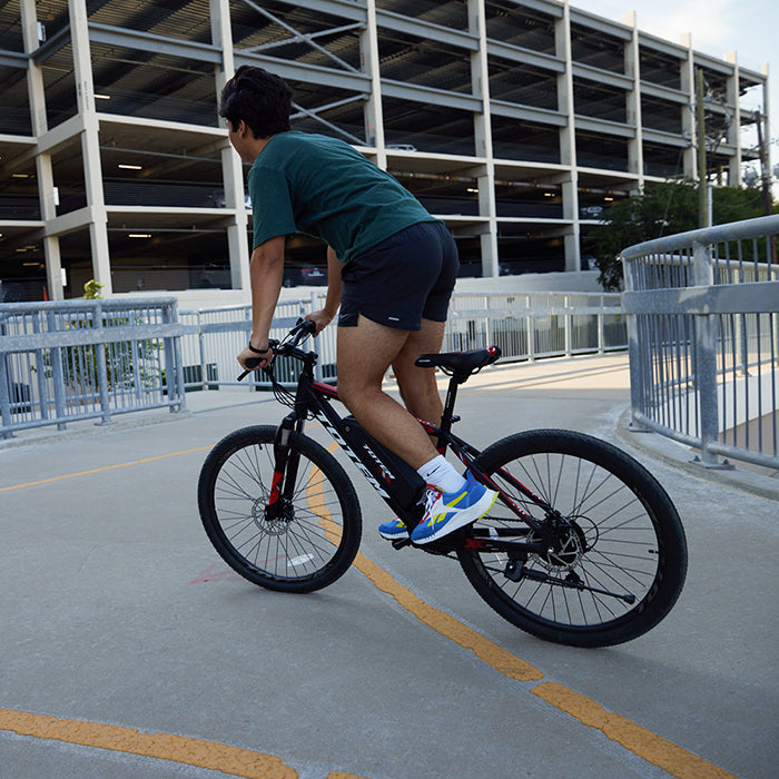 ride with totem ebike - victor mountain ebike black