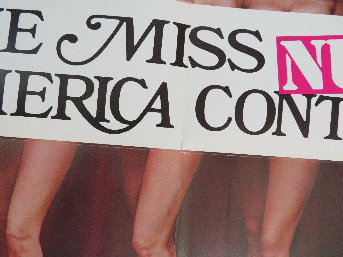 The Miss Nude America Contest Folded Us One Sheet Poster Jim Blake 197 Rendezvous Cinema