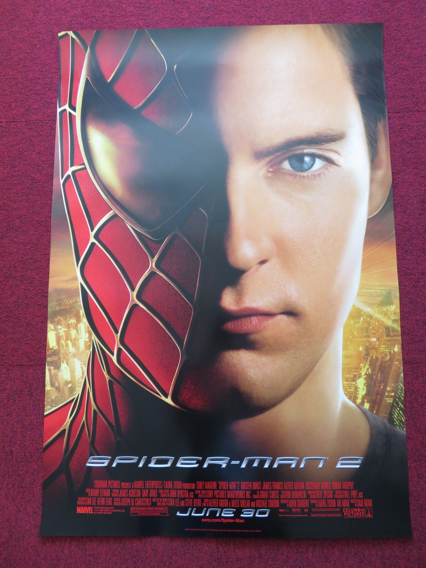 SPIDER-MAN 2 - A US ONE SHEET ROLLED POSTER TOBEY MAGUIRE WILLEM DAFOE –  Rendezvous Cinema