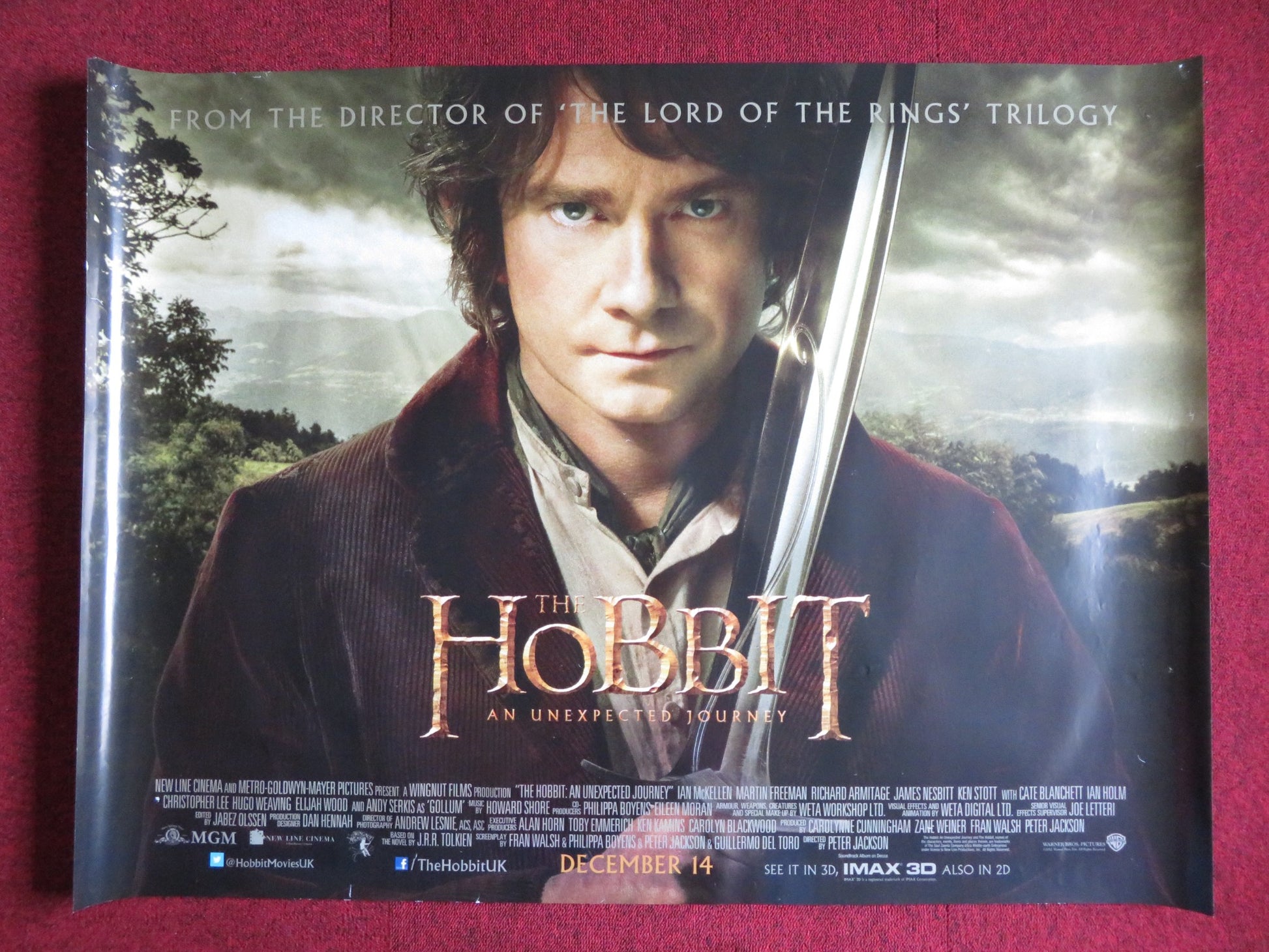 hobbit unexpected journey poster uk