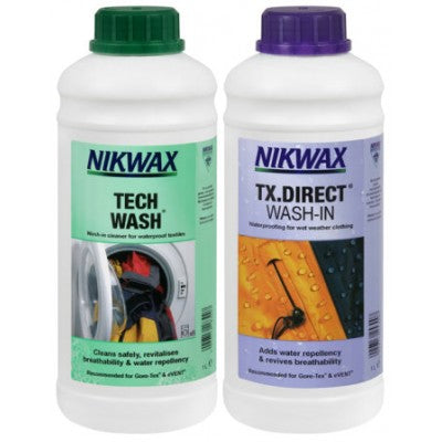 Nikwax Tech Wash and TX Direct Twin Pack – Toprank Sport™
