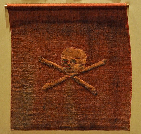 Red Jolly Rogers Pirate Flag