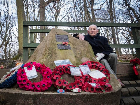 Crash site memorial B-17 Mi Amigo and Tony Faulds