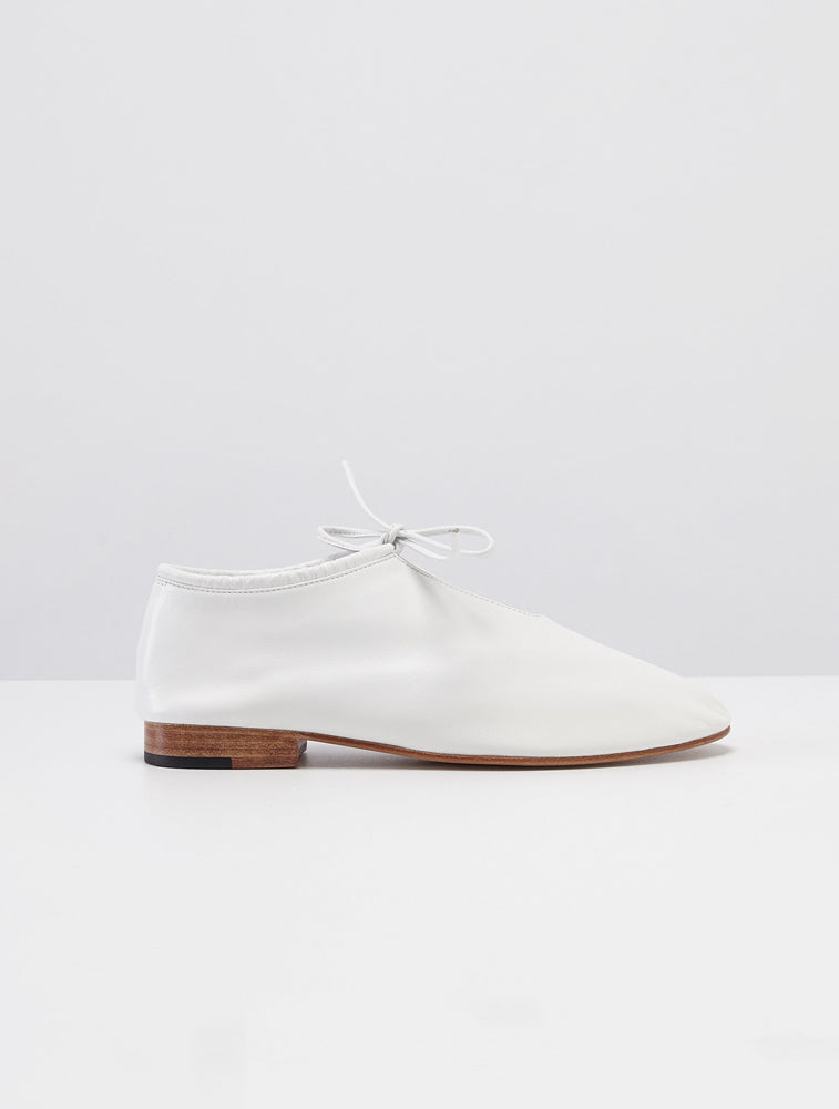 SALE MARTINIANO Glove Flat Shoes White | kensysgas.com
