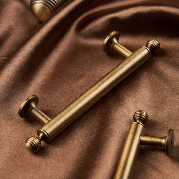Antique brass cabinet pulls