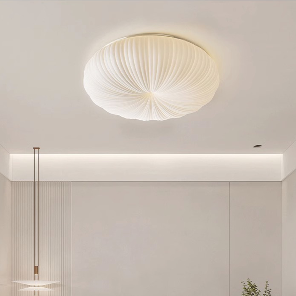 Goldenwarm Modern Metal Bedroom Ceiling Light Modern Round LED
