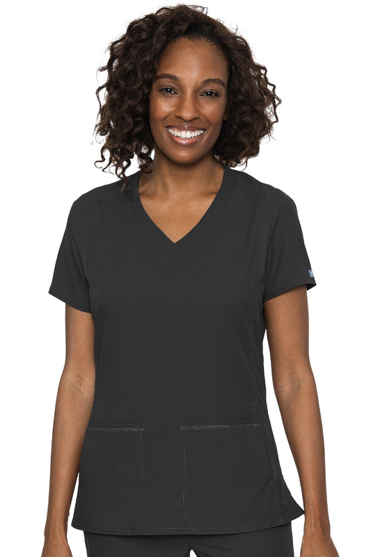 Momentum 5002 by Maevn : Women's Mock Wrap Scrub Top